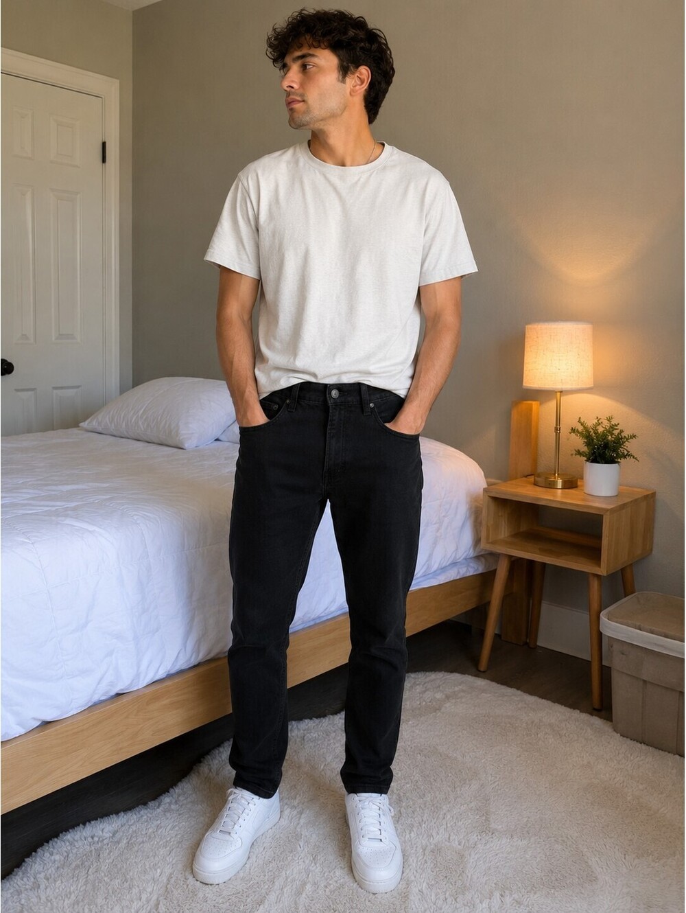 Express Men's Black Skinny Jeans Size 32x31 with 4-Way Stretch Fabric